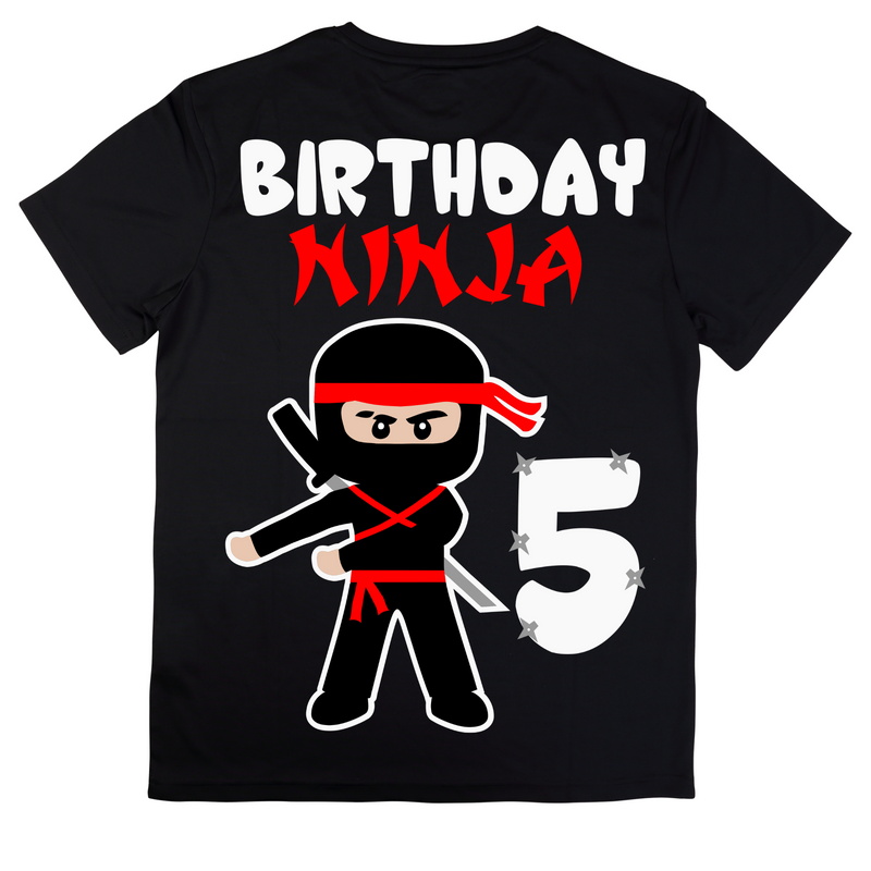 DTF Transfer Sheet - Ninja Birthday Prints