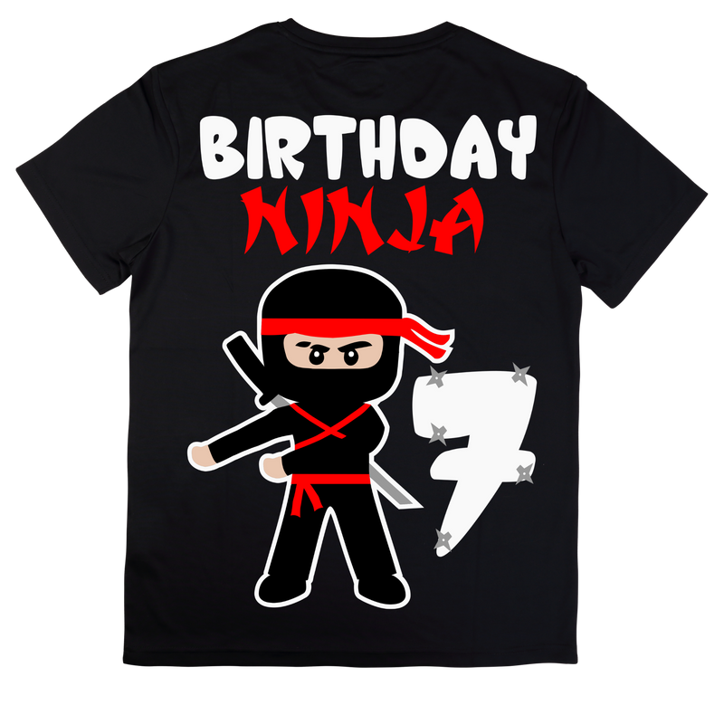 DTF Transfer Sheet - Ninja Birthday Prints