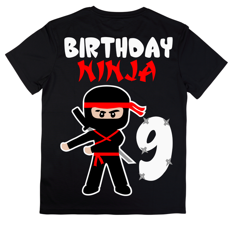 DTF Transfer Sheet - Ninja Birthday Prints