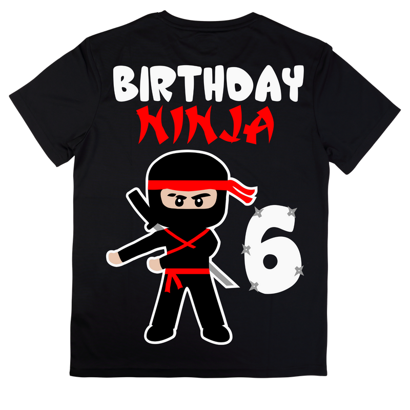 DTF Transfer Sheet - Ninja Birthday Prints