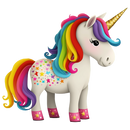 DTF Transfer Sheet - Cartoon Unicorn