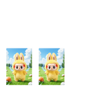 Sublimation Print to fit Sublimation Rectangle hardwood Keyrings - Labubu