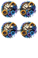 Car Coaster Sublimation Prints Skull Time