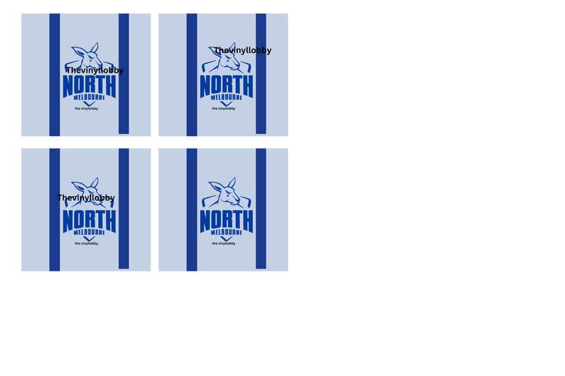 AFL Football  North Melbourne 20oz Tumbler and Square Coaster Print