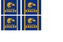 AFL Football  West Coast Eagles 20oz Tumbler and Square Coaster Print