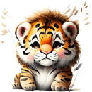 DTF Transfer Sheet - Baby Lion