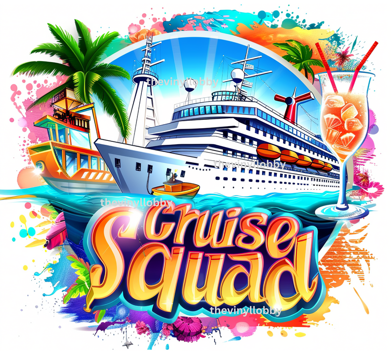 Cruise Squad Skinny Tumbler Printed Paper
