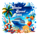 Cruise Trip 2024 Skinny Tumbler Printed Paper