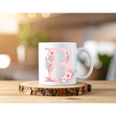 Sublimation Prints - Alphabet Letters Pink Floral