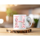 Sublimation Prints - Alphabet Letters Pink Floral