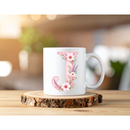 Sublimation Prints - Alphabet Letters Pink Floral