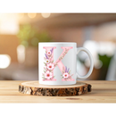 Sublimation Prints - Alphabet Letters Pink Floral