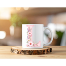 Sublimation Prints - Alphabet Letters Pink Floral