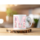 Sublimation Prints - Alphabet Letters Pink Floral