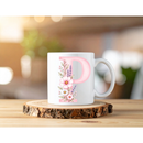Sublimation Prints - Alphabet Letters Pink Floral