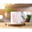 Sublimation Prints - Alphabet Letters Pink Floral