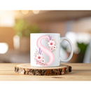 Sublimation Prints - Alphabet Letters Pink Floral