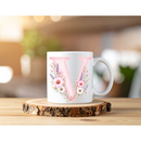 Sublimation Prints - Alphabet Letters Pink Floral