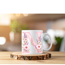 Sublimation Prints - Alphabet Letters Pink Floral