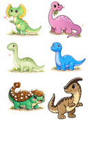 POPCORN BOX UV DTF SHEET - DINO