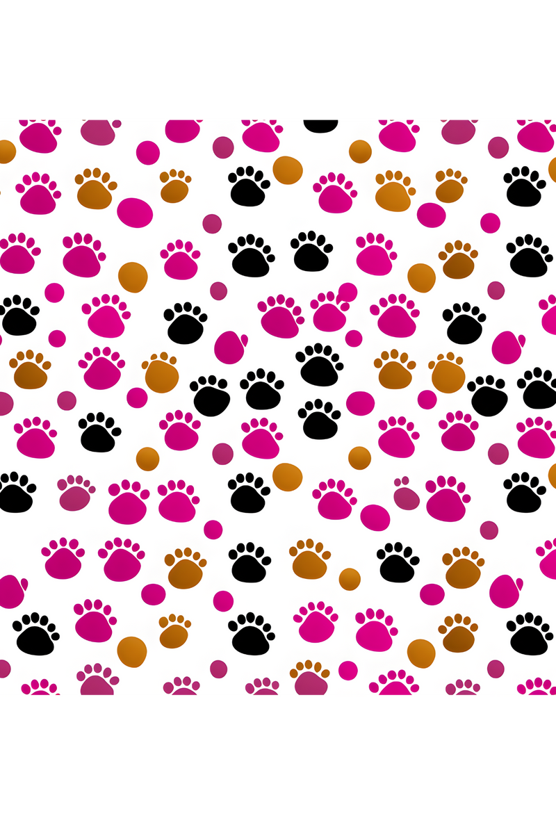 A4 Printed Sublimation Sheets- Paw Prints