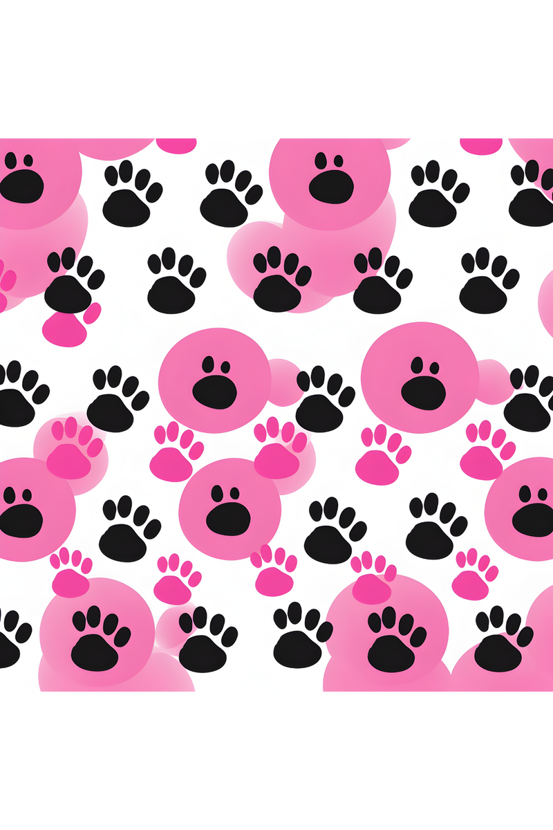 A4 Printed Sublimation Sheets- Paw Prints