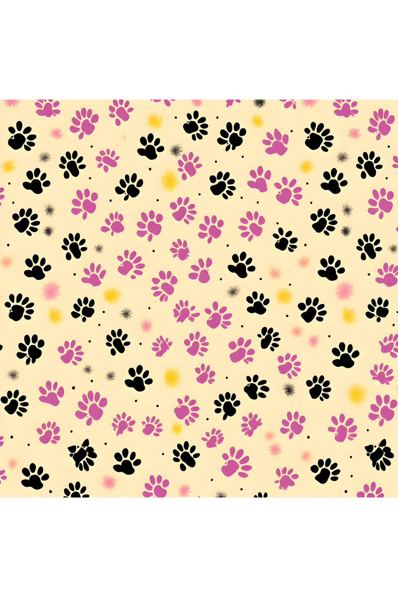 A4 Printed Sublimation Sheets- Paw Prints