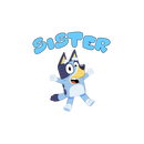 DTF Transfer Sheet  - Blue Dog Family