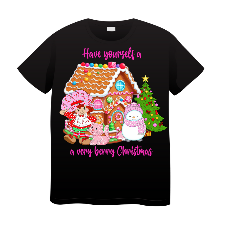 DTF Transfer Sheet - Strawberry Christmas