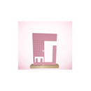 White Earring/Ring/Scruchie Holder with Wooden Stand