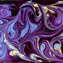 Sublimation Mug Print with Coaster Print - Blue/Gold Agate