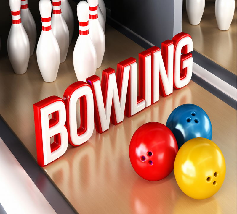 Bowling Coloured Balls 20oz Skinny Tumbler Printed Paper