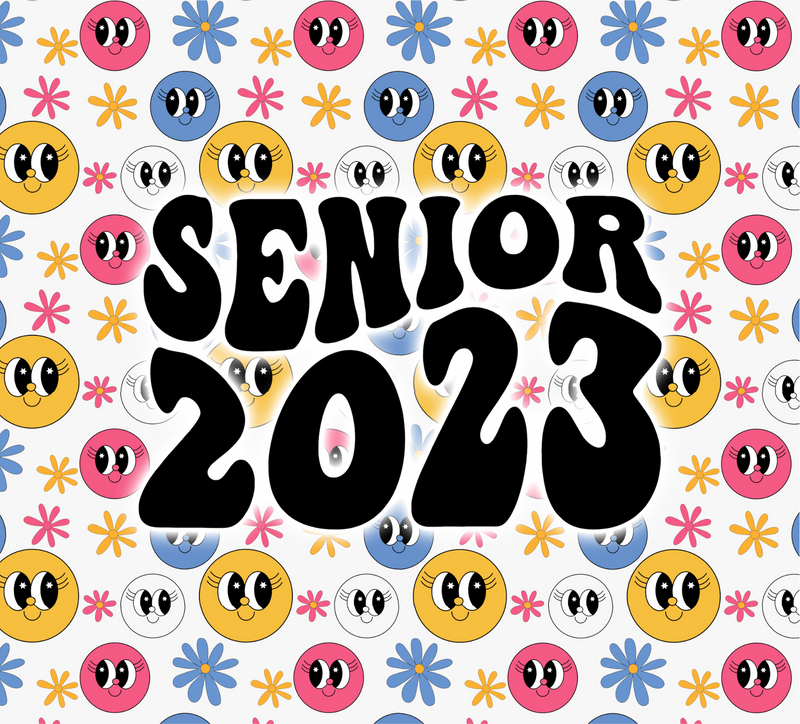 Senior 2023 20oz Skinny Tumbler Printed Paper