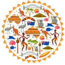 Round Australia printed Sublimation Paper for 11oz mug