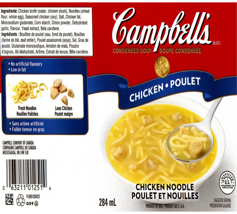Chicken Noodle Soup 20oz Skinny Tumbler Printed Paper
