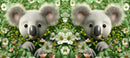 3D Floral Koala Sublimation Paper for 11oz mug