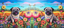 3D Floral Pug Sublimation Paper for 11oz mug