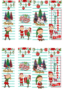 Sublimation Pen Wrap - Merry Christmas Elf
