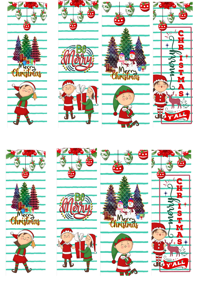 Sublimation Pen Wrap - Merry Christmas Elf