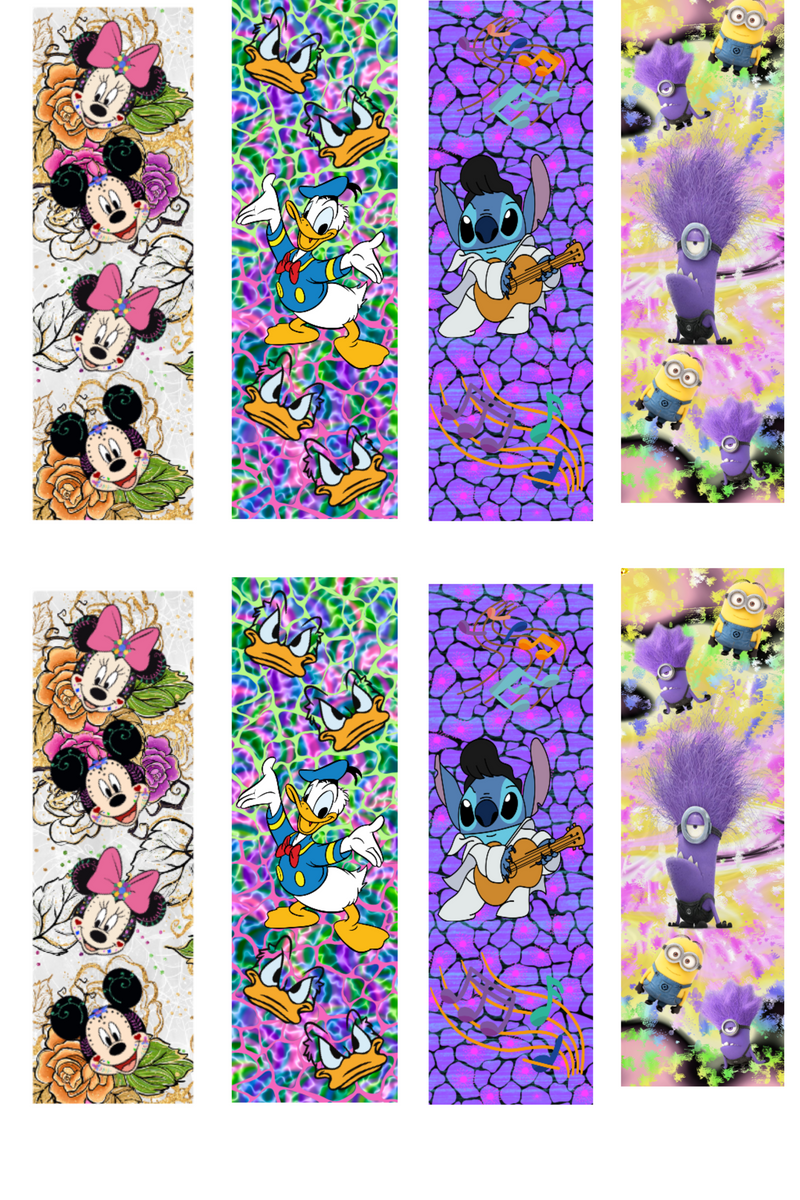 Sublimation Pen Wrap -Cartoon