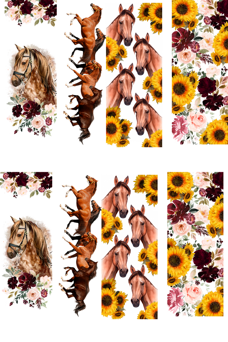 Sublimation Pen Wrap -Horse