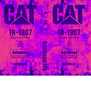 20oz Skinny Tumbler Printed Paper - Pink CAT Oil 1R-0750