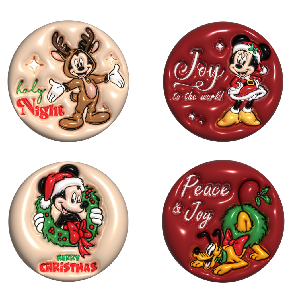 Inflated Cartoon #1 Christmas Hanging Ornament Sublimation Prints