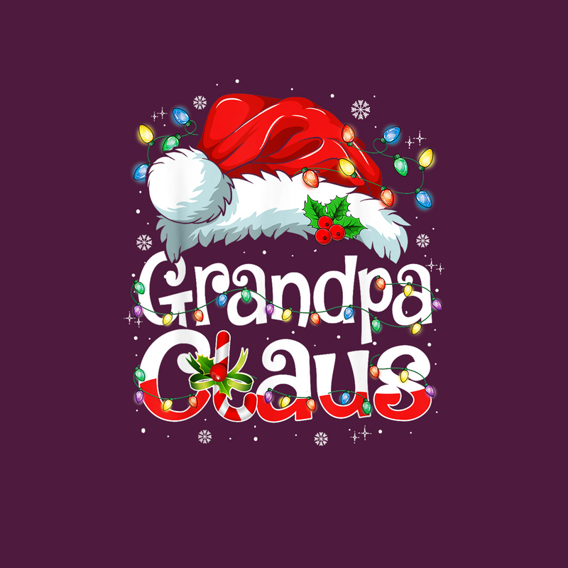 DTF Transfer Sheet - Grandpa Claus {Transparent Background}
