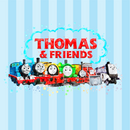 12oz Sublimation Flip Top Water Bottle Print - Tommy and Friends