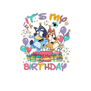 DTF Transfer Sheet - Dogs Birthday