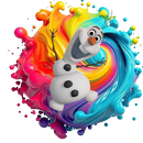 DTF Transfer Sheet - Rainbow Ice