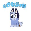 DTF Transfer Sheet  - Blue Dog Family