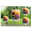 Sunflower - Keyring, Air freshener and Car Coaster Prints