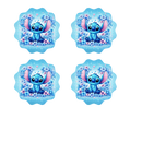 Swirl Coaster Sublimation Print - Blue A